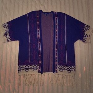Forever 21 cardigan sweater Aztec boho design